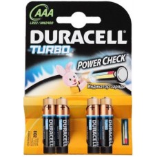Батарейки Duracell MN2400 Turbo BL4 AAA