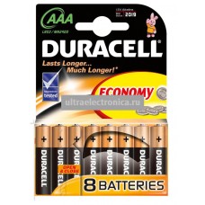 Батарейки Duracell MN2400 BASIC BL8 AAA