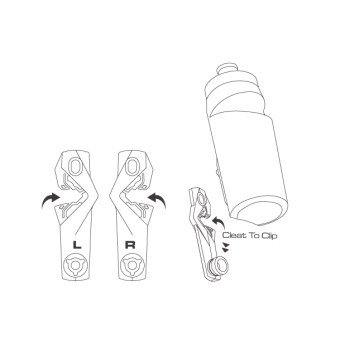 Фляжка для воды с прямым креплением на раму Birzman Bottle Cleat 650 ml (BM17-BOTTLE-CLEAT)