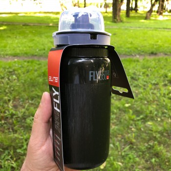 Фляжка для воды с защитным колпачком Elite Fly Tex MTB Ultralight Sport Bottle (2024)