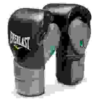 Перчатки боксерские тренировочные Everlast Protex2GL Black / Grey