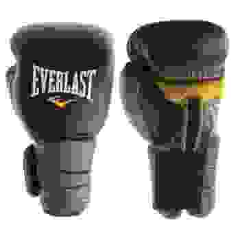 Перчатки боксерские тренировочные Everlast Protex3GV Black / Grey / Yellow