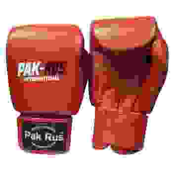 Перчатки боксерские тренировочные Pak Rus International PR-1905 Red