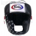 Шлем тренировочный на шнуровке FAIRTEX HG10 Black / White / Red