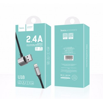 Кабель Hoco U18 USB Lighting-MicroUSB