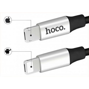 Кабель Hoco U18 USB Lighting-MicroUSB