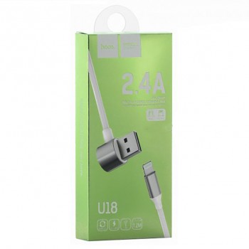 Кабель Hoco U18 USB Lighting-MicroUSB