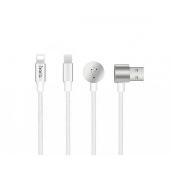 Кабель Hoco U18 USB Lighting-MicroUSB