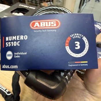 Трос велосипедный с кодовым замком Abus Numero 5510C/180/10