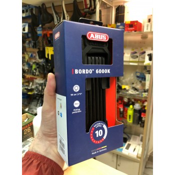 Замок вело складной сегментный с ключом Abus Bordo 6000/90cm