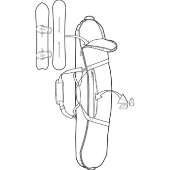 Чехол для перевозки сноубордов Burton Board Sack (21-22)