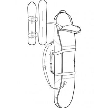 Чехол для перевозки сноубордов Burton Space Sack Board Bag (20-21)