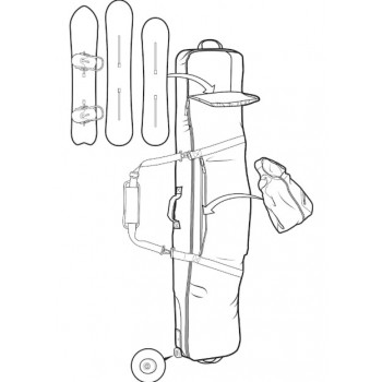 Чехол для перевозки сноубордов Burton Wheelie Gig Bag Board Bag (19-20)