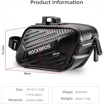 Сумка подседельная с креплением за рамку Rockbros B59 1.5L