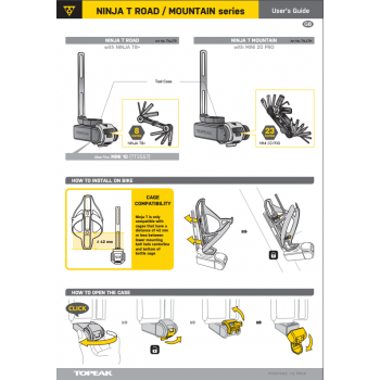 Держатель с мультиинструментом Topeak Ninja T Road (TNJ-TR)