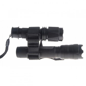 Крепление для фонарей параллельное на липучках Fenix (оружие, велошлем)