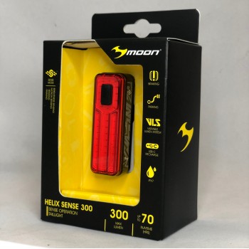 Фонарь велосипедный задний Moon Helix Sense 300