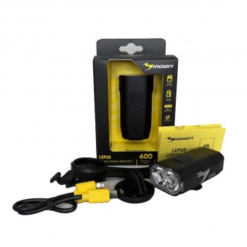 Фонарь велосипедный передний Moon Lepus 600 (2025)