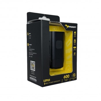 Фонарь велосипедный передний Moon Lepus 600 (2025)