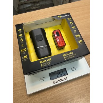 Комплект фонарей Moon Rigel Lite 500 и Helix Lite 100 USB-C