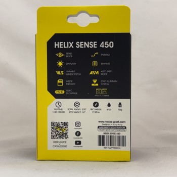Фонарь велосипедный задний Moon Helix Sense 450 Люмен