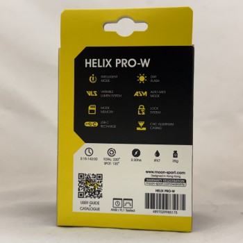 Фонарь велосипедный передний Moon Helix Pro-W 250 Люмен