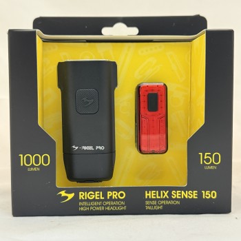 Комплект фонарей Moon Rigel Pro 1000 Люмен и Helix Sense USB-C 150 Люмен