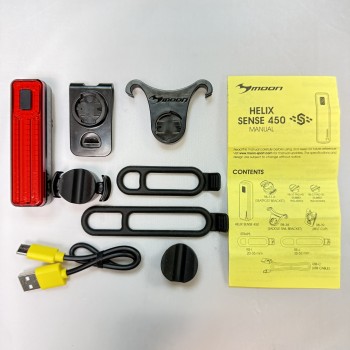 Фонарь велосипедный задний Moon Helix Sense 450 Люмен