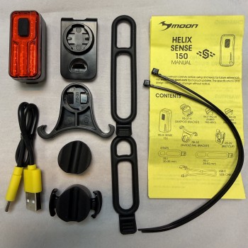 Фонарь велосипедный задний Moon Helix Sense 150 Люмен