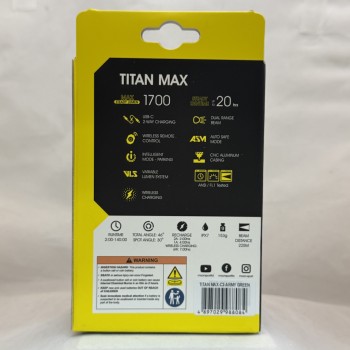 Фонарь велосипедный передний Moon Titan Max 1700 Люмен