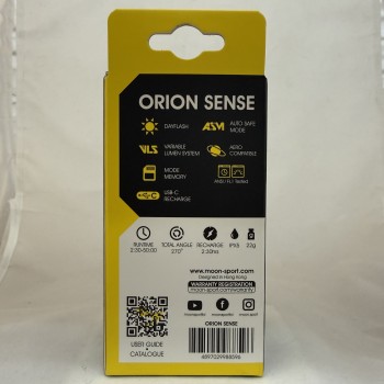 Фонарь велосипедный задний Moon Orion Sense Type-C 50 Люмен