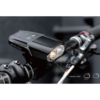 Фонарь велосипедный передний Moon Meteor Storm Dual