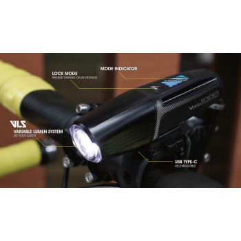 Фонарь велосипедный передний Moon Meteor Vortex Pro 1300 (2022)