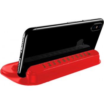 Парковочная карта с держателем для телефона Baseus Horizon Silicone Parking Number Card Bracket (ACNUM-PM)