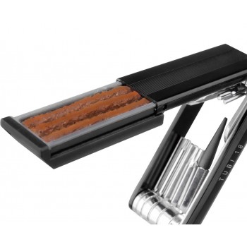 Набор шестигранников с функцией ремонта бескамерных шин и трубок Topeak Tubi 18 Mini Tool (TUB-18)