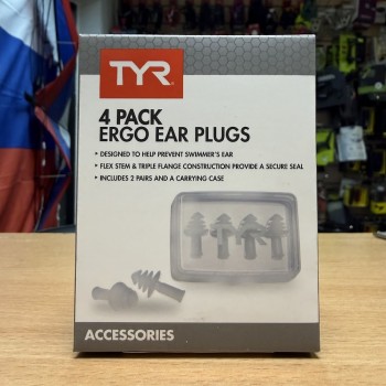 Беруши для плавания TYR Ergo Flex Ear Plugs (LERFL4PK)