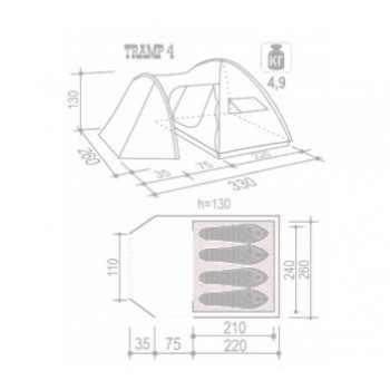Палатка Indiana Tramp 4