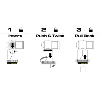 Насос велосипедный напольный Birzman Maha Push & Twist III (BM17-PT-3)
