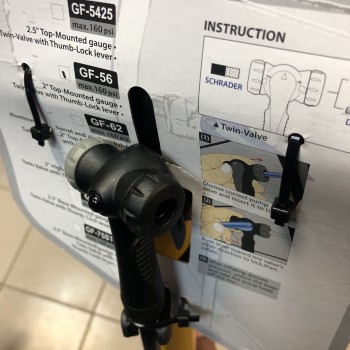 Насос велосипедный напольный с манометром Giyo GF-56