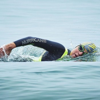 Шапочка плавательная TYR Hi-Vis Neoprene Swim Cap (LTHEL6HV)