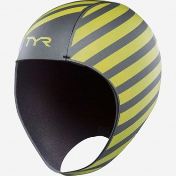 Шапочка плавательная TYR Hi-Vis Neoprene Swim Cap (LTHEL6HV)