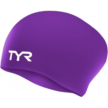Шапочка плавательная TYR Long Hair Wrinkle-Free Silicone Cap (LCSL)