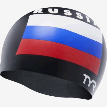 Шапочка плавательная TYR Russia Silicone Cap (LCSRUS)