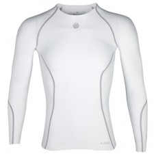 Мужская компрессионная футболка с длинным рукавом Skins A200 White