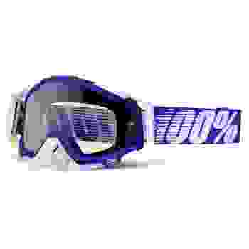 Очки 100% Racecraft Moto Goggle Blue / White Clear Lens