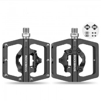 Педали контактные с платформой Rockbros (PD15-BK)