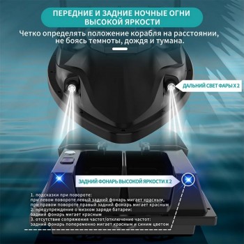 Радиоуправляемый катер для рыбалки Flytec V803 GPS 2.4G RTR