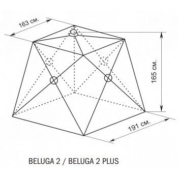 Палатка рыбака зимняя утепленная Canadian Camper Beluga 2 Plus (322030006)