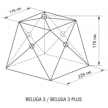 Палатка рыбака зимняя однослойная Canadian Camper Beluga 3 (322030005)