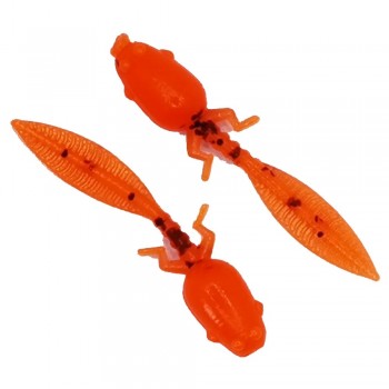 Комплект рыболовных силиконовых приманок головастик личинка RuBaits Tadpole 1.5" (12 шт.)